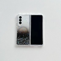 Sparkle Tpu Case for Samsung Galaxy z Fold 4 with Magsafe - Black