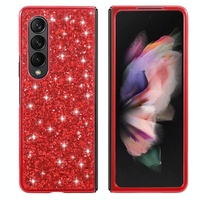 Glitter Tpu Shockproof Case for Samsung Galaxy z Fold 4 - Red