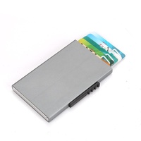 Aluminum Rfid Blocking Credit Card Holder - Gray