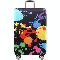 Protective Luggage Cover - Durable Elastic Anti-dust - Small Size - Colourful Watercolour