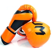 Professional Boxing Gloves For Adult Training - 10Oz Muay Thai Fighting - Fluorescent Orange