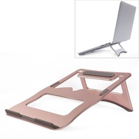 Portable Aluminum Laptop Stand - Simple &amp; Stylish - Rose Gold