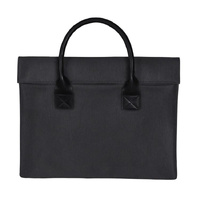 Universal 15.4 Soft Handle Laptop Bag for Macbook Samsung Sony Dell Alienware Chuwi Asus Hp - Portable &amp; Wearable - Black