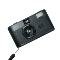 Retro Manual Reusable Film Camera for Kids - no Film - Black + Blue