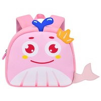 Kids' Anti-lost School Bag - Secure &amp; Stylish - Pink Whale Medium