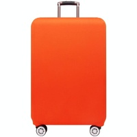 Stretch Luggage Protective Cover - Durable &amp; Dust-proof - Size m - Orange Red