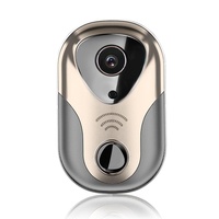 Smart Wifi Doorbell With Hd Intercom Night Vision &amp; Micro Sd Support - Gold