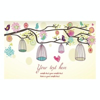 52 Inch Dust-proof Tv Cover for Household - Birds And Flowers