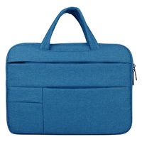 14 Inch Laptop Tablet Bag With Multiple Pockets And Soft Handle - Blue