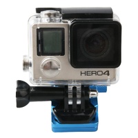 Universal Rearview Mirror Mount for Action Cameras - Blue