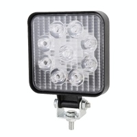 Dc 10 - 30V 27W 2500Lm 6000K 30 Degrees Adjustable Spot Waterproof Vehicle Car Boat Marine Emergency External Work Lights With 9 Intense Wafer White L