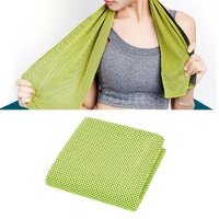 2-pack Enduring Ice Towels - Microfiber Fabric 30*100cm - Ideal for Gym and Sports - Green