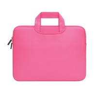 Portable Air Permeable Handheld Sleeve for 13.3 Laptops - 34x25.5x2.5cm - Magenta