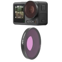 Underwater Lens Filter for Dji Action 3 - Diving - Purple