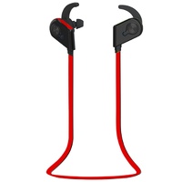 Wireless Bluetooth In-ear Headset with Magnetic Switch &amp; Indicator Light - Red