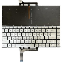 Backlit Laptop Keyboard for Msi Gs65 Series - us Version - Silver