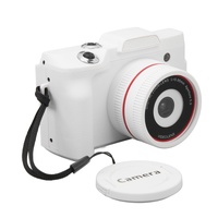 Hd 720p Recording Flip Screen Digital Camera with Interchangeable Lens and Infrared Lens - White