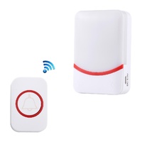 Wireless Doorbell With 38 Ringtones &amp; Flashing Lights - Home Music Remote Control