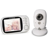 Wireless Baby Monitor With 2-Way Talk &amp; Night Vision - 3.2 Lcd - 2.4Ghz - White