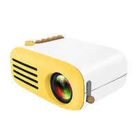 Portable Mini Led Projector For Home Theater - Av / Sd / Hdmi - Yellow White