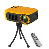 Portable 800 Lumen Home Theater Projector - 1080P Support - Yellow