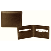 Futura Mens RFID Protected Slim Genuine Leather Wallet - Tan