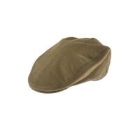 Dents Mens Moleskin Flat Cotton Cap Ivy Hat - Camel - Large