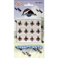 MINI FAKE ANTS Trick Halloween Scary Creepy Joke Prank Small Gag Toy Bug - 60 Ants