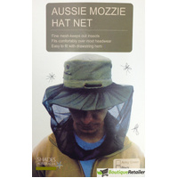 Mosquito Hat Net Head Protector Bee Bug Mesh Insect Mozzie Fishing Fly - Black
