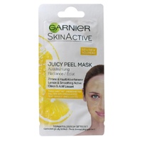 GARNIER 8mL SKINACTIVE JUICY PEEL MASK LEMON &amp; SMOOTHING ACTIVE