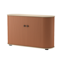 UFOU Fitin Rollin Mobile Roller Shutter Cabinet - Storage with Adjustable Shelves &amp; Wheels