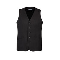 Mens Bamboo Blend Longline Vest Waistcoat w/ Stretch Business Forrnal Dress - Charcoal - 132