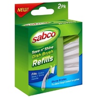 Sabco Pk2 Save N Shine Dish Brush Refill fits Save and Shine Handle