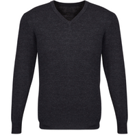 Mens Advatex Varesa Wool Pullover Jumper Cardigan V Neck - Charcoal - 3XL