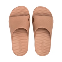 Archline Rebound Orthotic Slides Flip Flop Thongs Slip On Arch Support - Putty - Euro 38