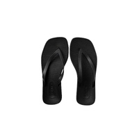 ARCHLINE Breeze Arch Support Orthotic Thongs Flip Flops Arch Support - Black - 41 EUR (Womens 10US/Mens 8US)
