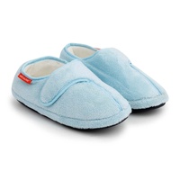 ARCHLINE Orthotic Plus Slippers Closed Scuffs Pain Relief Moccasins - Baby Blue - EU 35