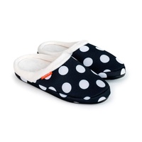 ARCHLINE Orthotic Slippers Slip On Arch Scuffs Pain Relief Moccasins - Polka Dots - EU 38