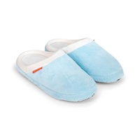 ARCHLINE Orthotic Slippers Slip On Arch Scuffs Pain Relief Moccasins - Baby Blue - EU 37
