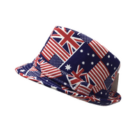 AUSTRALIA TRILBY HAT USA America England UK Aussie Fedora Cap Party
