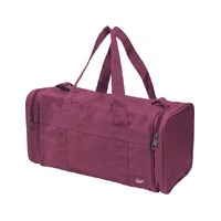28L Travel Foldable Duffel Bag Gym Sports Luggage Foldaway School Bags - Maroon