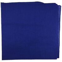 BANDANA Paisley 100% COTTON Head Wrap Durag Bandanna Summer Biker Scarf Mask - Blue (Plain)