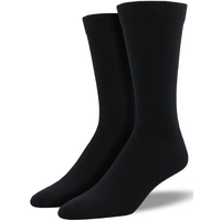 1 Pair Premium Bamboo Loose Top Socks Diabetic Diabetes Circulation Eco Sox - Black - 11-14
