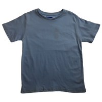 KIDS PLAIN T SHIRT Childrens Child 100% COTTON Boys Girls Basic Blank Tee Top - Sky Blue - 10