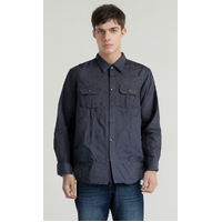 Mens Plain Slim 100% Cotton Long Sleeve Shirt Button Up Stylish Business Casual - Anthracite - L