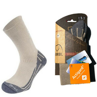 BRBL Anti Insect Repellent Socks Mosquito Mozzie Bugs Camp Kids - Beige - M