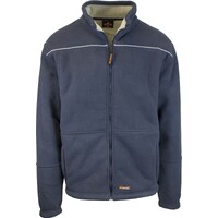 Mens Full Zip Sherpa Polar Fleece Jumper Lined Warm Winter Jacket Pullover  - L