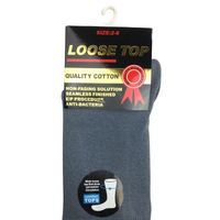 1x Pair COTTON Rich LOOSE TOP SOCKS Dress Medical Circulation Diabetic Comfort -  -
