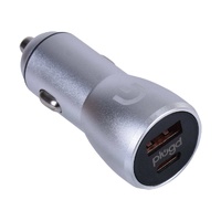 30W USB-A &amp; USB-C Dual Port Quick Charge Car Charger for Android &amp; iOS