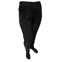 Ladies Fur Lined Thermal Leggings Womens Warm Winter Pants Stretch Skinny Leg - M/L